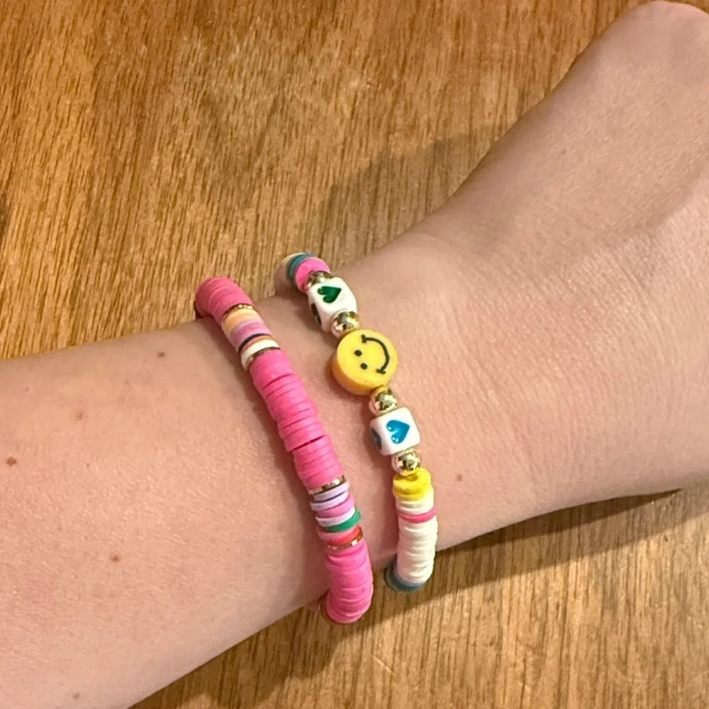 Colorful Beaded Kids Bracelet Set